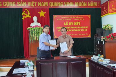 Ký kết Chương trình phối hợp công tác giai đoạn 2022-2025 giữa Sở MB6662 và code MB66 – Ban Dân tộc tỉnh.