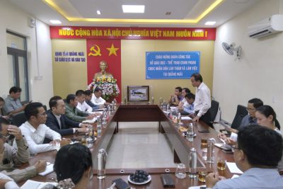 Tiếp Đoàn công tác Sở MB6662 và Thể thao tỉnh Champasak, CHDCND Lào