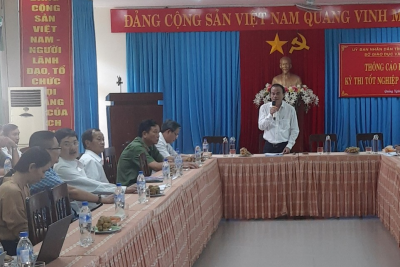 Họp báo thông tin về kỳ thi tốt nghiệp đăng nhập MB66 năm 2022