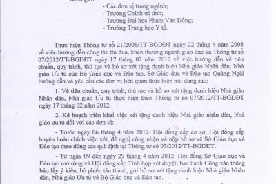 MB66 baby red công tác xét tặng danh hiệu NGND, NGƯT năm 2012