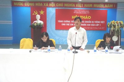 MB66 vom: Hội thảo tăng cường tiếng Việt cho trẻ 5 tuổi trước khi vào lớp 1