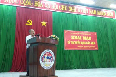 Khai mạc kỳ thi tuyển dụng viên chức giáo dục năm 2017 môn chuyên ngành, kiến thức chung