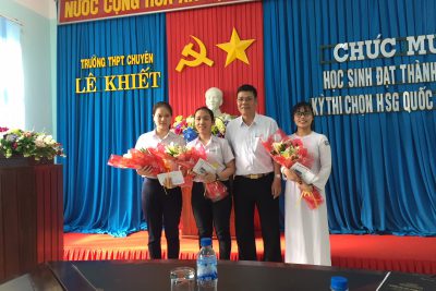 Niềm vui ngày cận Tết: Trường đăng nhập MB66 chuyên Lê Khiết đạt 24 giải trong kì thi học sinh giỏi quốc gia năm 2019