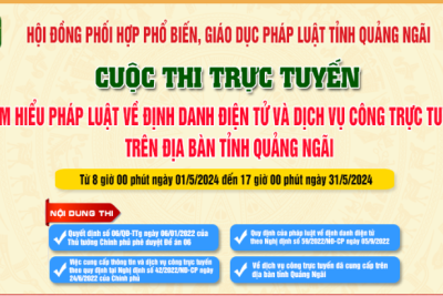Cuộc thi trực tuyến “Tìm hiểu pháp luật về định danh điện tử và dịch vụ công trực tuyến” trên địa bàn tỉnh MB66 vom