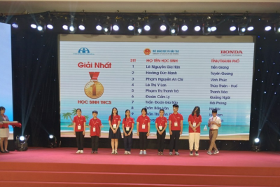 MB66 vom: 01 học sinh Trung học cơ sở đạt giải Nhất toàn quốc Cuộc thi “An toàn giao thông cho nụ cười ngày mai”