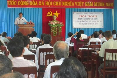 Triển khai công tác coi thi và tập huấn công tác thanh tra thi tốt nghiệp đăng nhập MB66 năm 2014