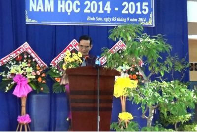 Trường đăng nhập MB66 Bình Sơn Khai gảng năm học 2014-2015