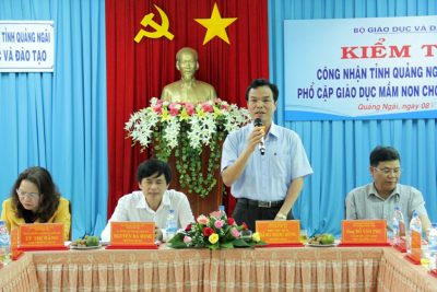 Làm việc với Đoàn kiểm tra công nhận phổ cập giáo dục mầm non cho trẻ em 5 tuổi- Bộ GD&ĐT