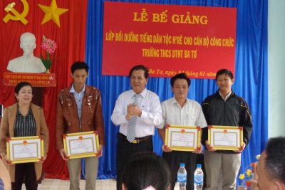 MB6666 khoá học lớp bồi dưỡng tiếng H’ re cho cán bộ, MB66, nhân viên trường THCS DTNT Ba Tơ